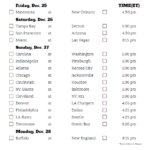 The Best Nfl Schedule Week 16 Printable Derrick Website