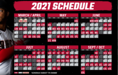 Arizona Diamondbacks 2021 Printable Schedule