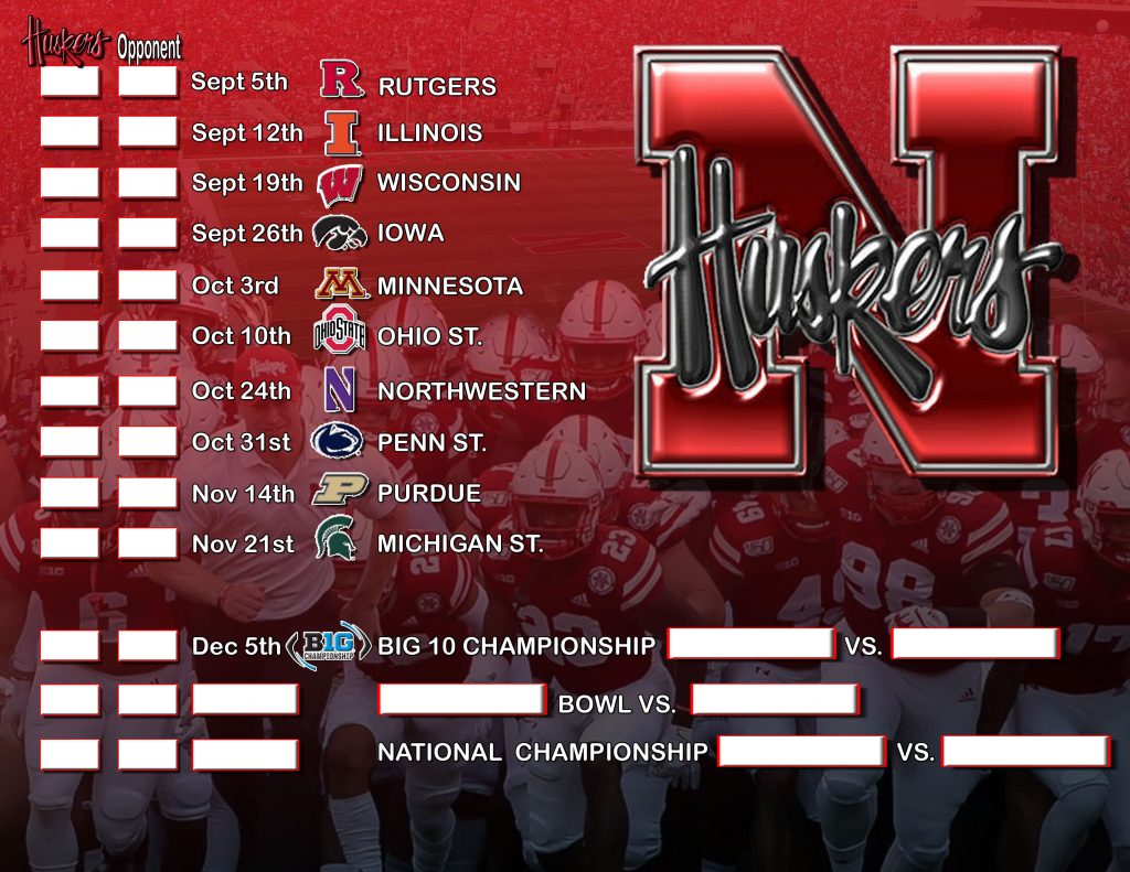 husker football schedule