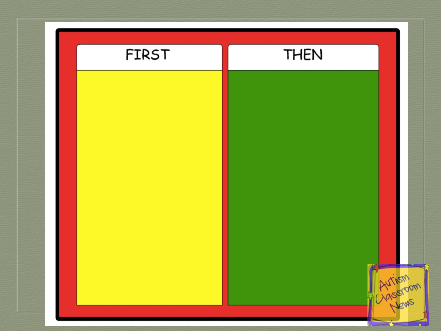 Visual Schedule Series First Then Schedules Freebie 