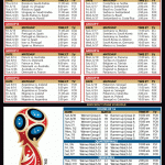 2018 FIFA World Cup Schedule World Cup Schedule World