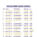 2020 2021 Baltimore Ravens Lock Screen Schedule For IPhone