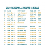 2020 2021 Jacksonville Jaguars Lock Screen Schedule For
