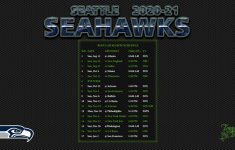 Seahawks Printable Schedule 2021