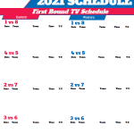 2020 NBA Playoffs TV Schedule Printable