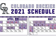 2021 Colorado Rockies Team Schedule Batting Order