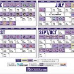 2021 Colorado Rockies Team Schedule Batting Order