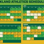 2021 Oakland Athletics Team Schedule Ticket Available