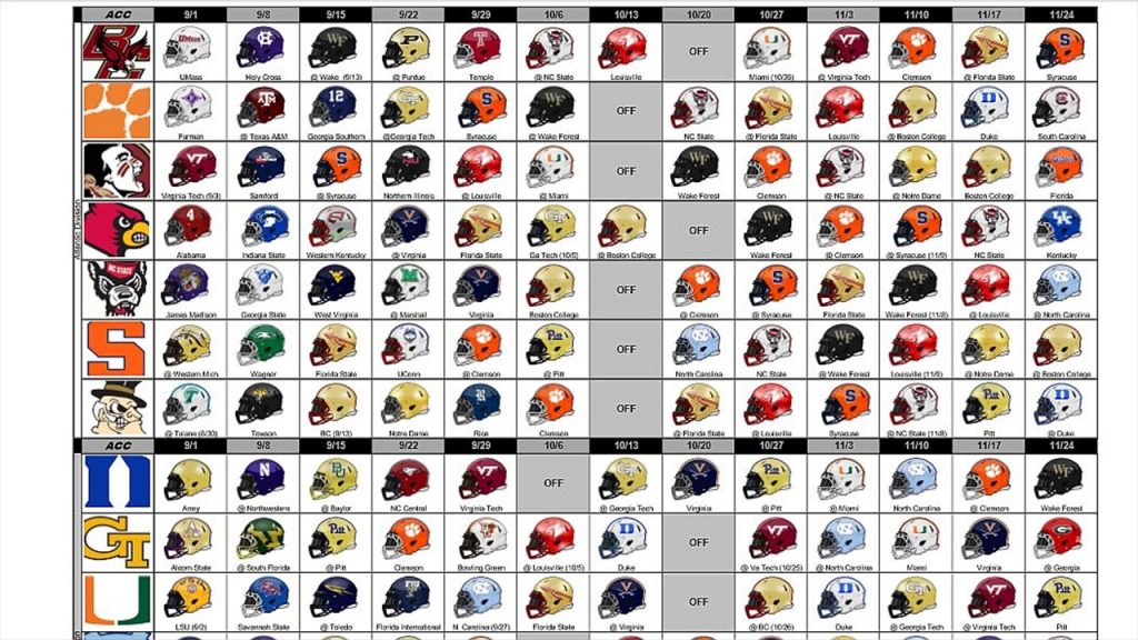 2021 Sec Football Helmet Schedule Printable