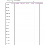 7 Day Weekly Planner Template Printable Calendar