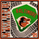 Baltimore Orioles 2021 Schedule Print Etsy