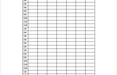 Blank Schedule Template 23 Free Word Excel PDF Format