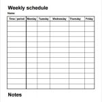 Blank Weekly Schedule Template How Blank Weekly Schedule