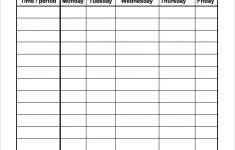 Blank Weekly Schedule Template How Blank Weekly Schedule