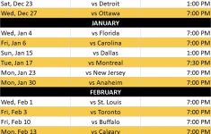 Boston Bruins Schedule 2021 17 Printable