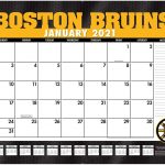 Boston Bruins Schedule Printable 2021 Nhl Releases 2021