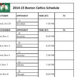 Boston Celtics Boston Celtics Schedule Boston Celtics