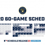 Brewers Release 2020 Regular Season Schedule Printable