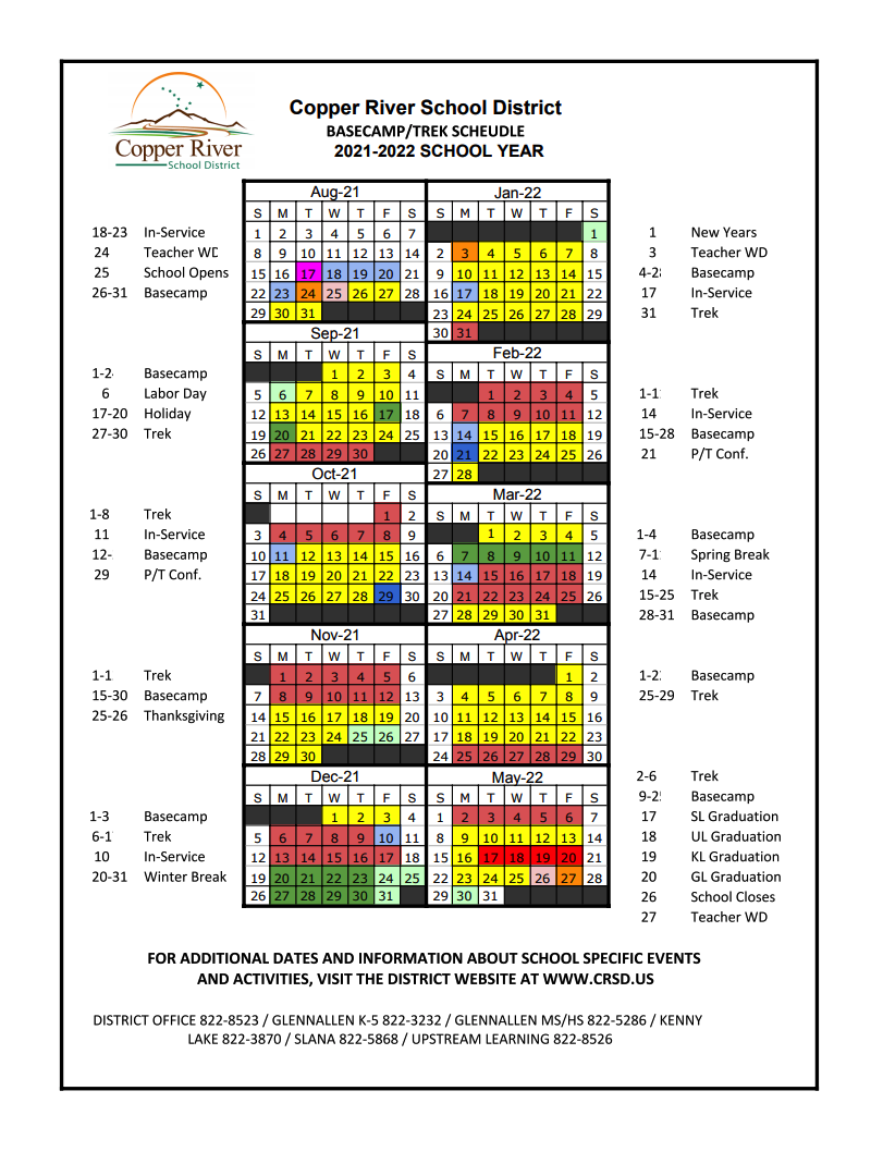 CALENDAR Copper River School District