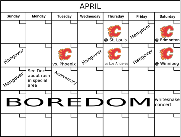 Calgary Flames Home Schedule Pdf