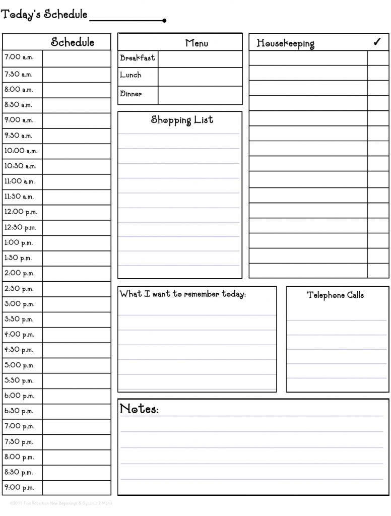 Daily Hourly Schedule Template Download Printable PDF