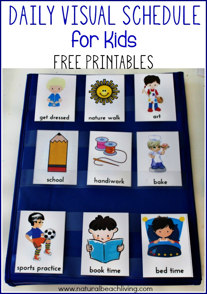 Daily Visual Schedule For Kids Free Printable Natural 