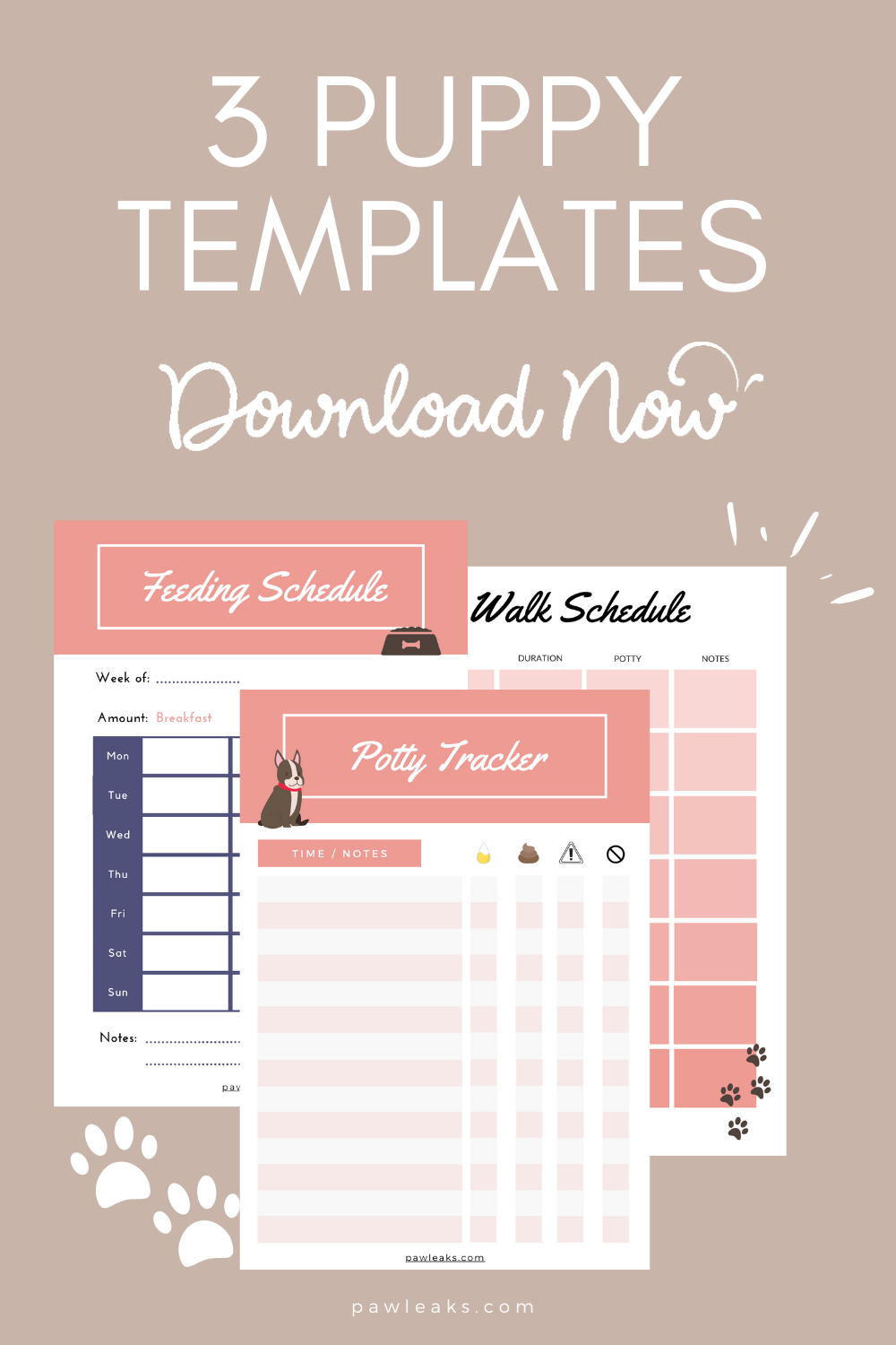 Download 3 Printable Puppy Templates For Free In 2020 