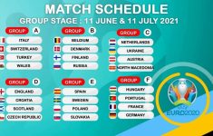 Euro 2021 Live From 11 June Schedule PDF 2020 Fixtures
