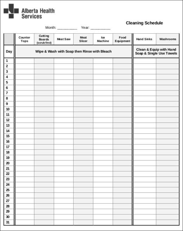 Free 28 Cleaning Checklist Samples Templates In Pdf 