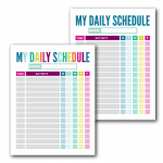 Free Kid S Daily Schedule Template The Incremental Mama