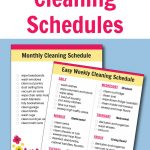 Free Printable Cleaning Schedule Daily Weekly And