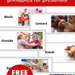 Free Printable Visual Schedule For Preschool No Time For