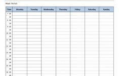 Free Printable Weekly Work Schedule Template For Employee
