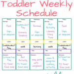 Here S Our Toddler Weekly Schedule Free Printable