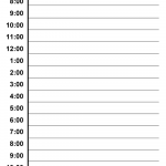 Hourly Daily Planner Template Daily Schedule Template
