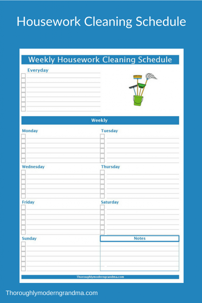 Housework Cleaning Schedule To Simplify Your Life With