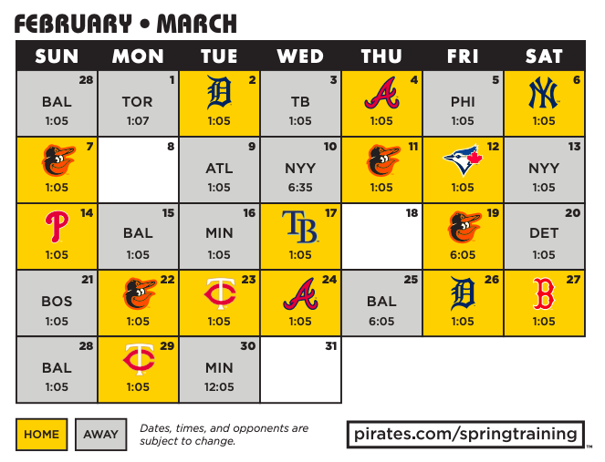 MLB Releases Revised 2021 Spring Training Schedule PBN 