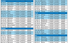 Mn Wild Schedule Printable That Are Bewitching Ruby Website