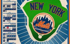 New York Mets 2021 Schedule Print Etsy