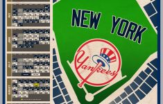 New York Yankees 2021 Schedule Print Etsy