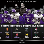 Northwestern Football Schedule Magnet 2013 Print