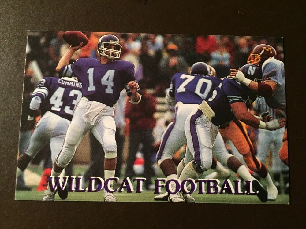 Northwestern Wildcats 1986 NCAA Football Pocket Schedule 