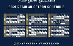 NY Yankees Baseball 2021 Schedule Hometown 1340 AM 105