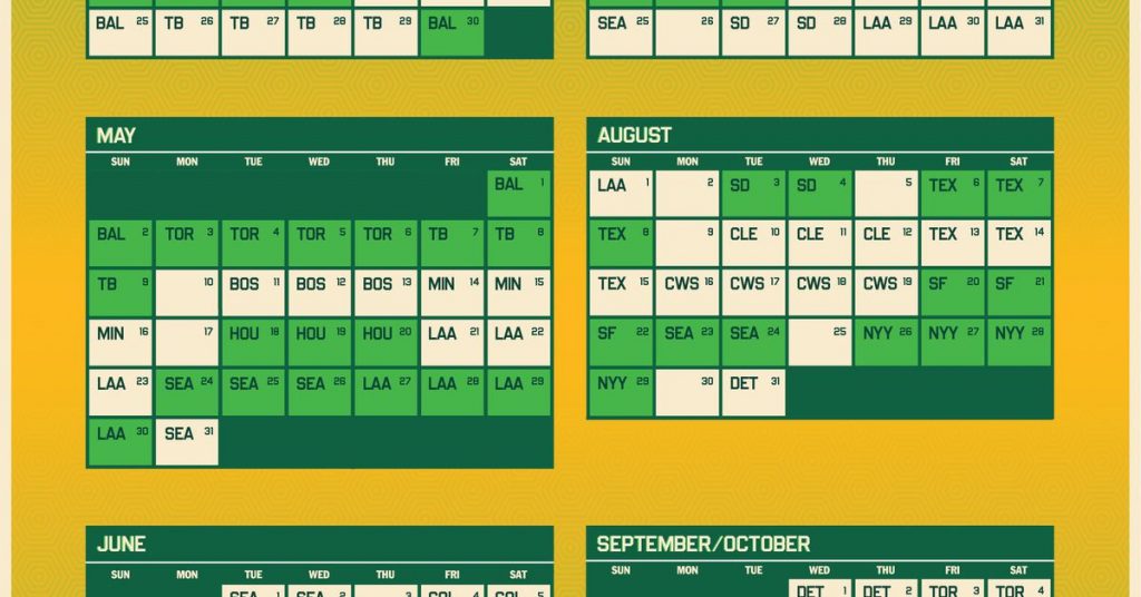 Oakland A S Release 2021 Schedule Athletics Nation