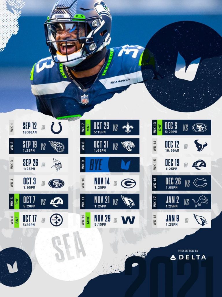 Seahawks Printable Schedule 202223 Customize and Print