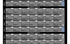 P90x Workout Calendar Printable P90x Classic Schedule