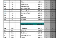 Payment Schedule Template Free Word Templates
