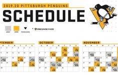 Pittsburgh Penguins Printable Schedule That Are Bright