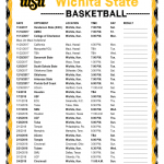 Printable 2017 2018 Wichita State Shockers Basketball Schedule