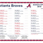 Printable 2018 Atlanta Braves Schedule